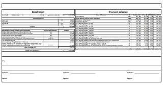 My Project cost sheet